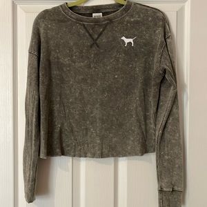 Pink by Victoria’s Secret Cropped Waffle Top Sz. XS